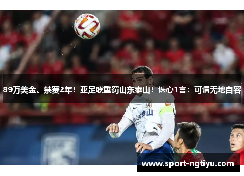 89万美金、禁赛2年！亚足联重罚山东泰山！诛心1言：可谓无地自容